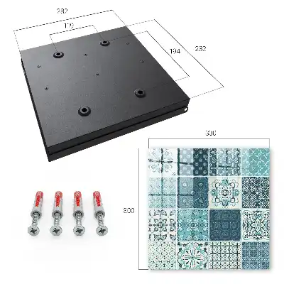 Retro mozaïek met geometrische patronen