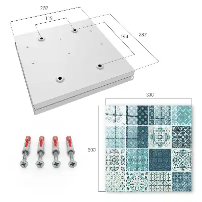 Retro mozaïek met geometrische patronen