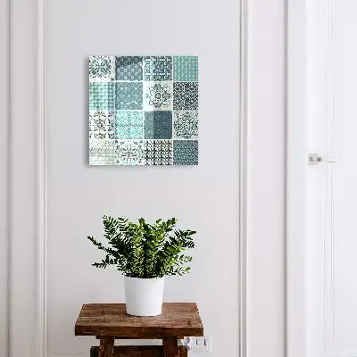 Retro mozaïek met geometrische patronen
