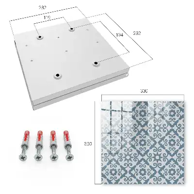 Geometrische elegantie in blauwe tinten