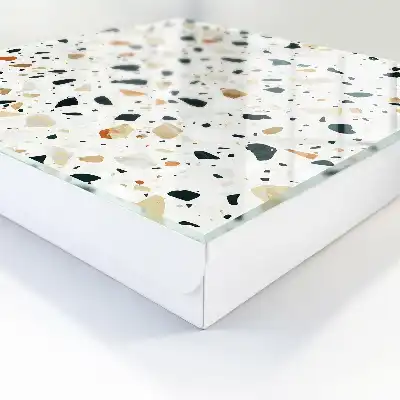 Terrazzopatroon in natuurlijke tinten