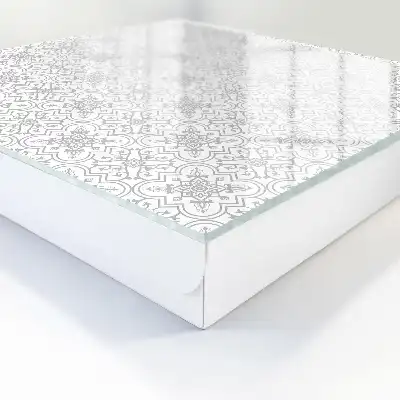 Geometrisch patroon op een witte achtergrond