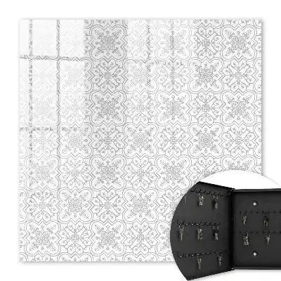 Geometrisch patroon op een witte achtergrond