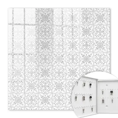 Geometrisch patroon op een witte achtergrond