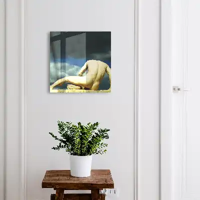 Klassieke elegantie met wolkenachtergrond