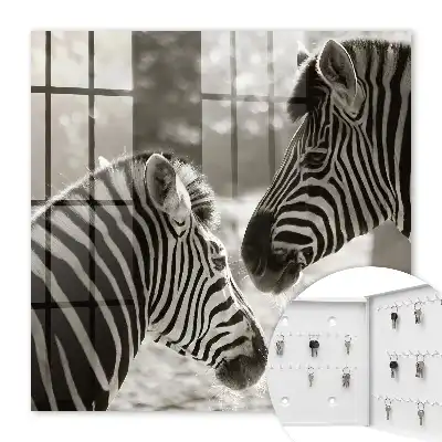 Zebra's in zwart-witte harmonie