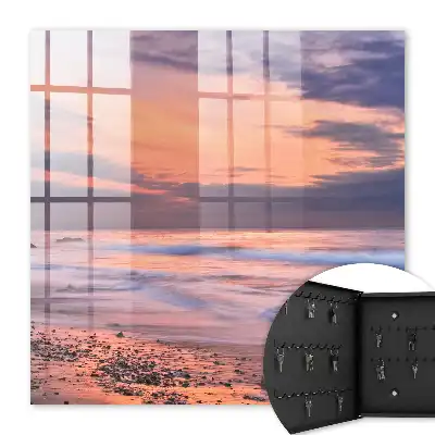 Zonsondergang boven de zee