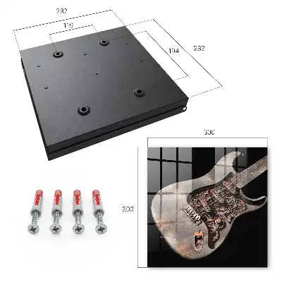 Mechanische gitaar met tandwielen en raderen