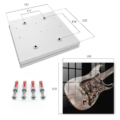 Mechanische gitaar met tandwielen en raderen