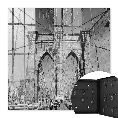 De iconische brug in zwart-wit