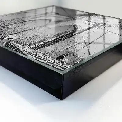 De iconische brug in zwart-wit