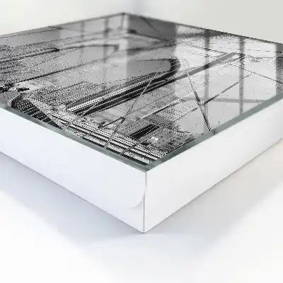 De iconische brug in zwart-wit