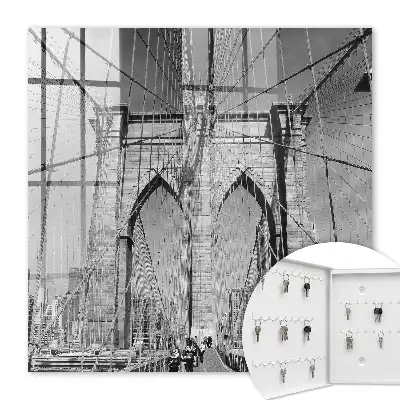 De iconische brug in zwart-wit