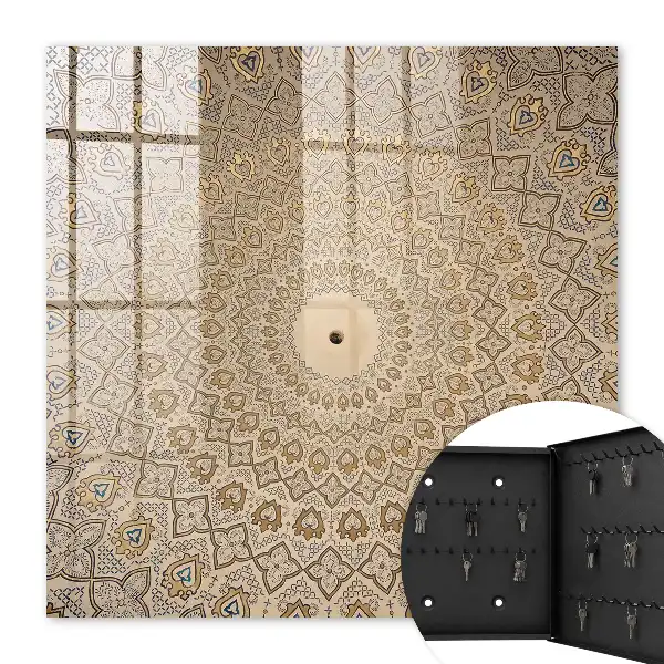 Sierlijke mandala muurdecoratie met symmetrisch design