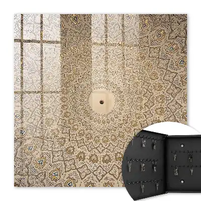 Sierlijke mandala muurdecoratie met symmetrisch design