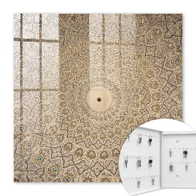 Sierlijke mandala muurdecoratie met symmetrisch design