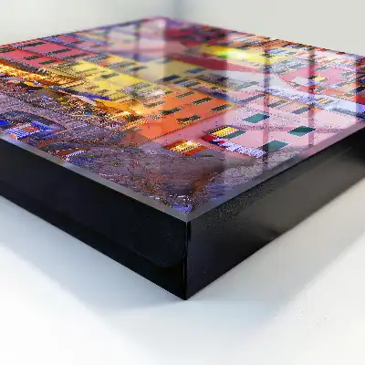 De kleuren van de stad bruisen van het leven