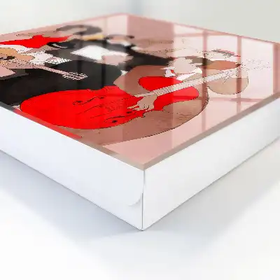 Jazzscene met warme kleuren