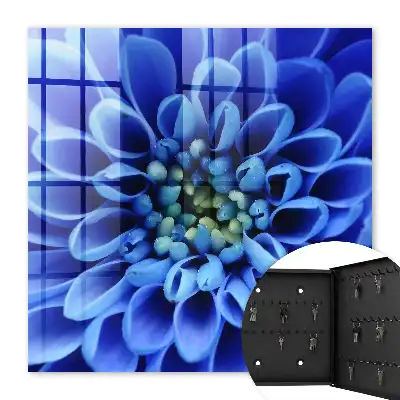 Blauwe spiraalvormige bloem