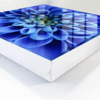 Blauwe spiraalvormige bloem