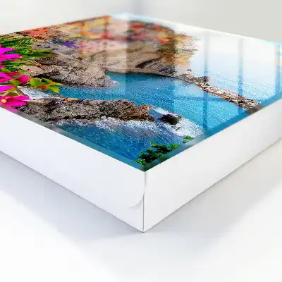 Een kleurrijke baai aan zee