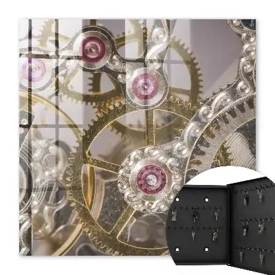 Mechanisch horloge met kleurrijke accenten