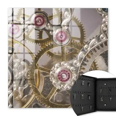 Mechanisch horloge met kleurrijke accenten