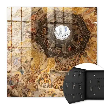 Religieuze fresco's op de koepel