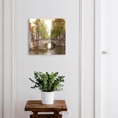 Het Stadskanaal met bomen