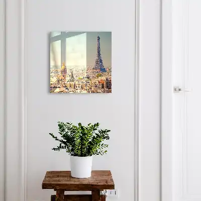 Eiffeltoren op de achtergrond