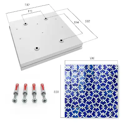 Geometrische witte tegels met patroon