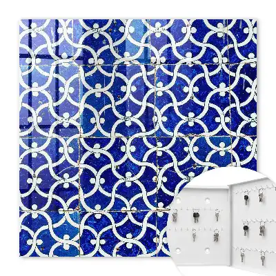 Geometrische witte tegels met patroon