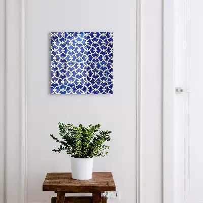 Geometrische witte tegels met patroon