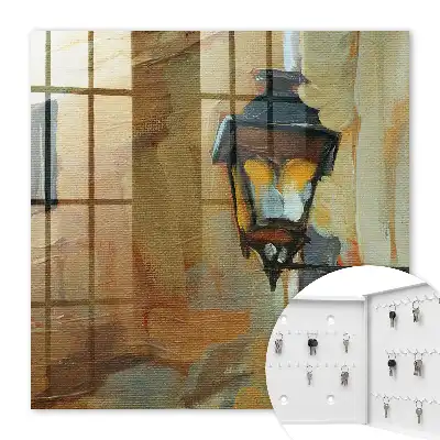Retro lamp met warme lichtinval