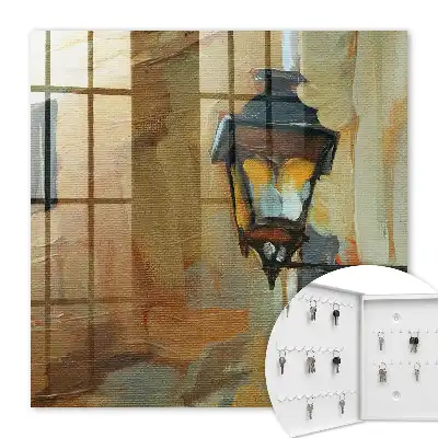 Retro lamp met warme lichtinval