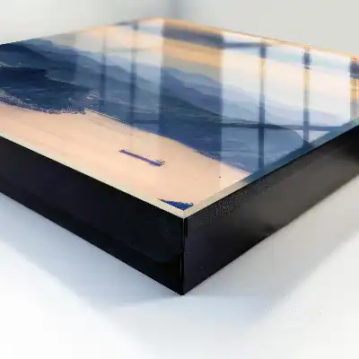 Berglandschap boven het water