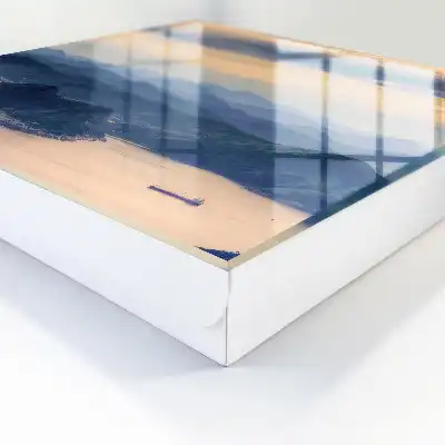 Berglandschap boven het water