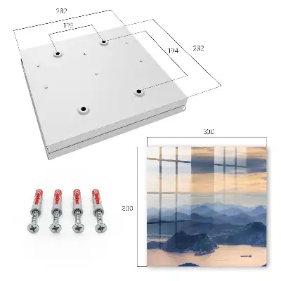 Berglandschap boven het water