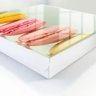 Kleurrijke lekkernijen tegen een pastelkleurige achtergrond