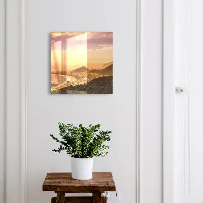 Stedelijke harmonie bij zonsondergang