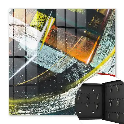 Een kleurrijke werveling van kleuren en vormen