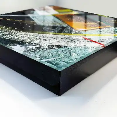 Een kleurrijke werveling van kleuren en vormen