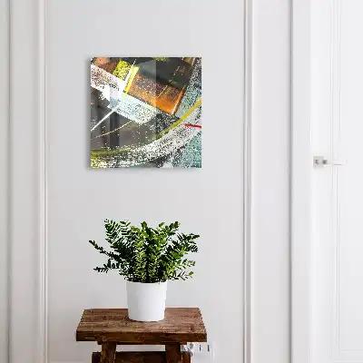 Een kleurrijke werveling van kleuren en vormen
