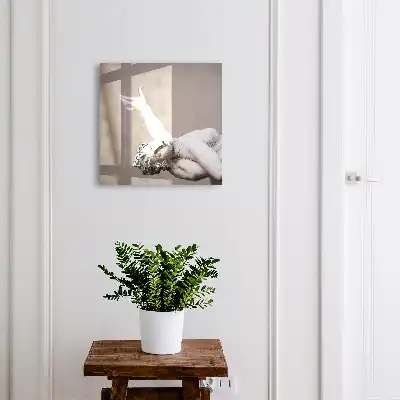 Klassiek sculptuur met dynamisch gebaar