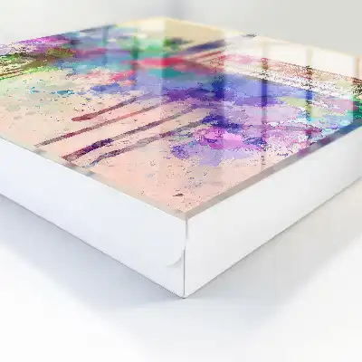 Stedelijke aquarel met vlekken