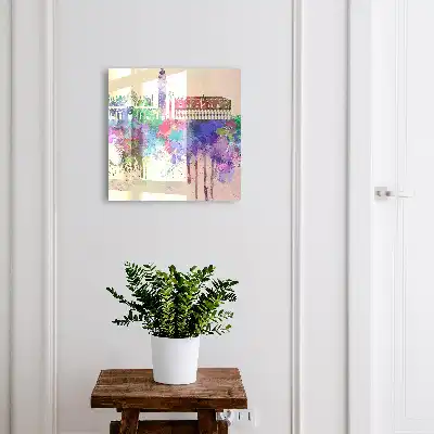 Stedelijke aquarel met vlekken