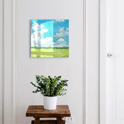 Zomers landschap met een frisse uitstraling