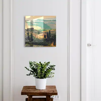 Toscaans landschap met cipressen