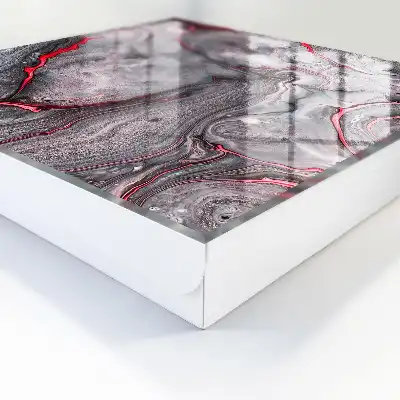 Abstract kunstwerk in grijs en roze