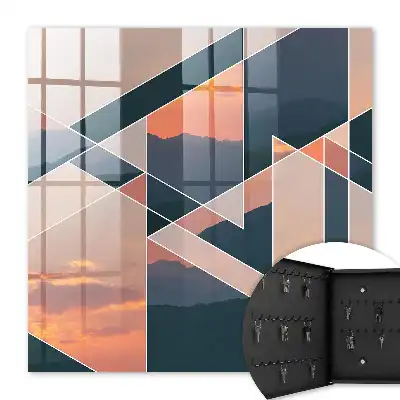 De zonsondergangen in de bergen verlevendigen het binnenland